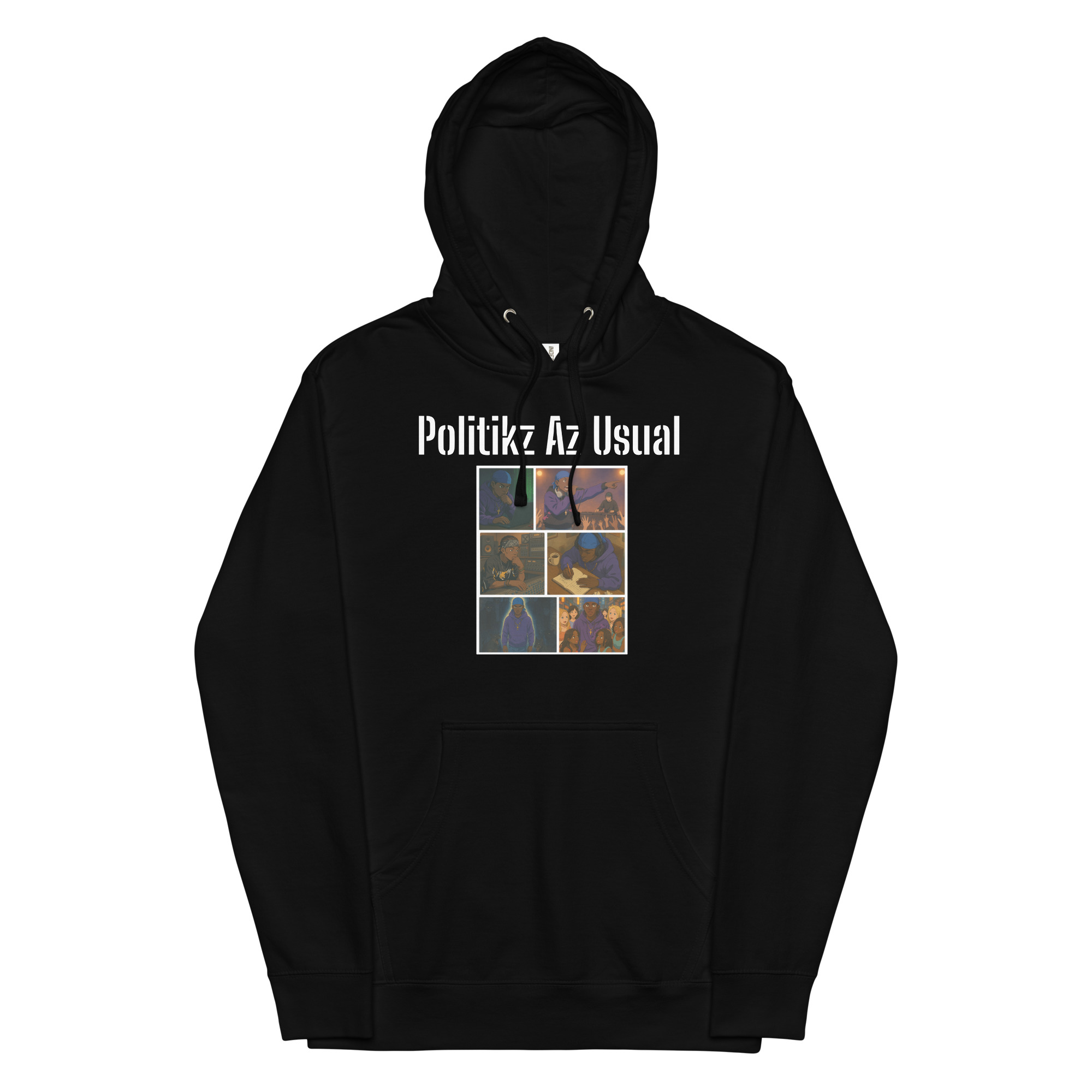 Politikz Az Usual Unisex Midweight Hoodie